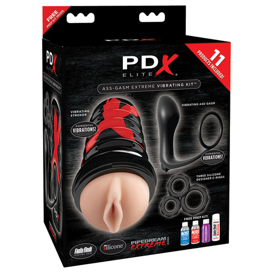 Pdx Elite Ass-Gasm Vibrating Kit Pdx Elite Ass-Gasm Vibrating Kit - UABDSM
