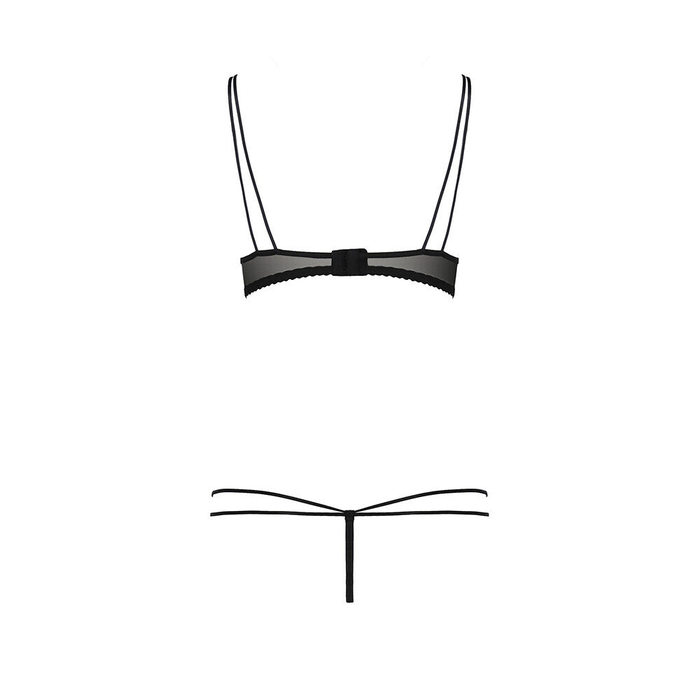 Passion Midori Red And Black Bra Set - UABDSM