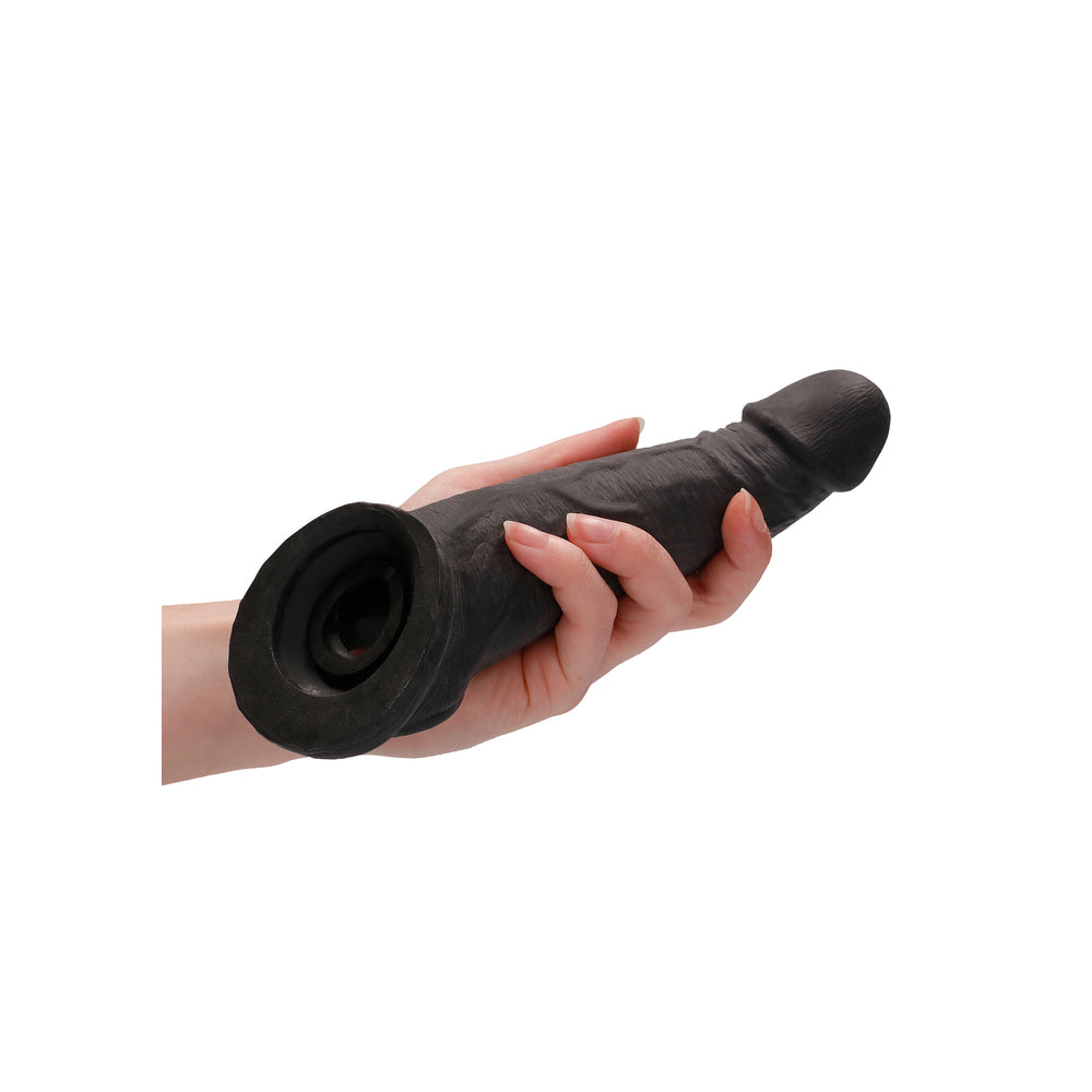 RealRock 8 Inch Penis Sleeve Black - UABDSM