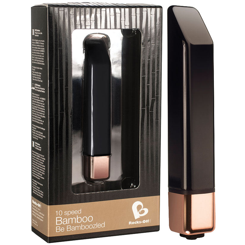 Rocks-Off Bamboo 10 Speed Bullet-Noir/Gold - UABDSM