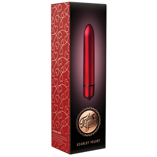 Rocks-Off Truly Yours 90mm 10 Speed Bullet-Scarlet Velvet Rocks-Off Truly Yours 90mm 10 Speed Bullet-Scarlet Velvet - UABDSM