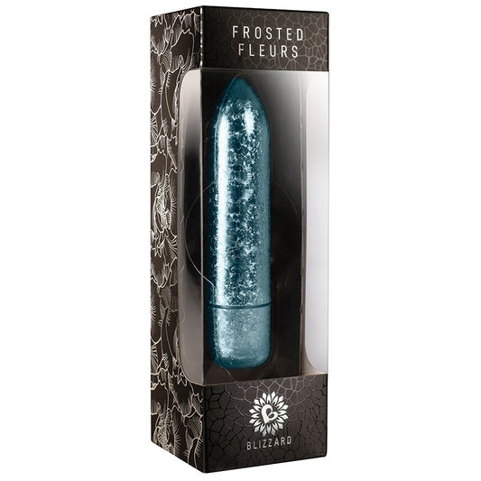 Rocks-Off Frosted Fleurs 10 Speed Bullet-Blizzard Blue Rocks-Off Frosted Fleurs 10 Speed Bullet-Blizzard Blue - UABDSM