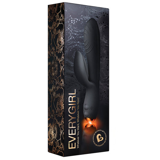 Rocks-Off EveryGirl 10 Speed Light Up Vibrator-Black Rocks-Off EveryGirl 10 Speed Light Up Vibrator-Black - UABDSM