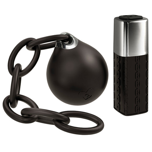 Lust Linx-Ball & Chain 10 Remote Control Egg-Black Lust Linx-Ball & Chain 10 Remote Control Egg-Black - UABDSM
