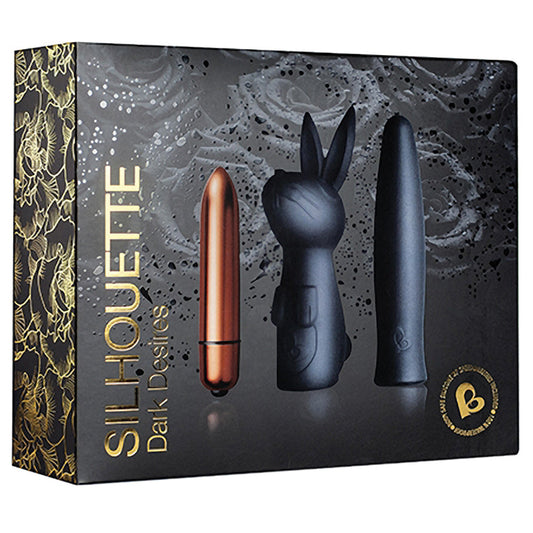Rocks Off Silhouette Dark Desires Kit-Copper/Black Rocks Off Silhouette Dark Desires Kit-Copper/Black - UABDSM