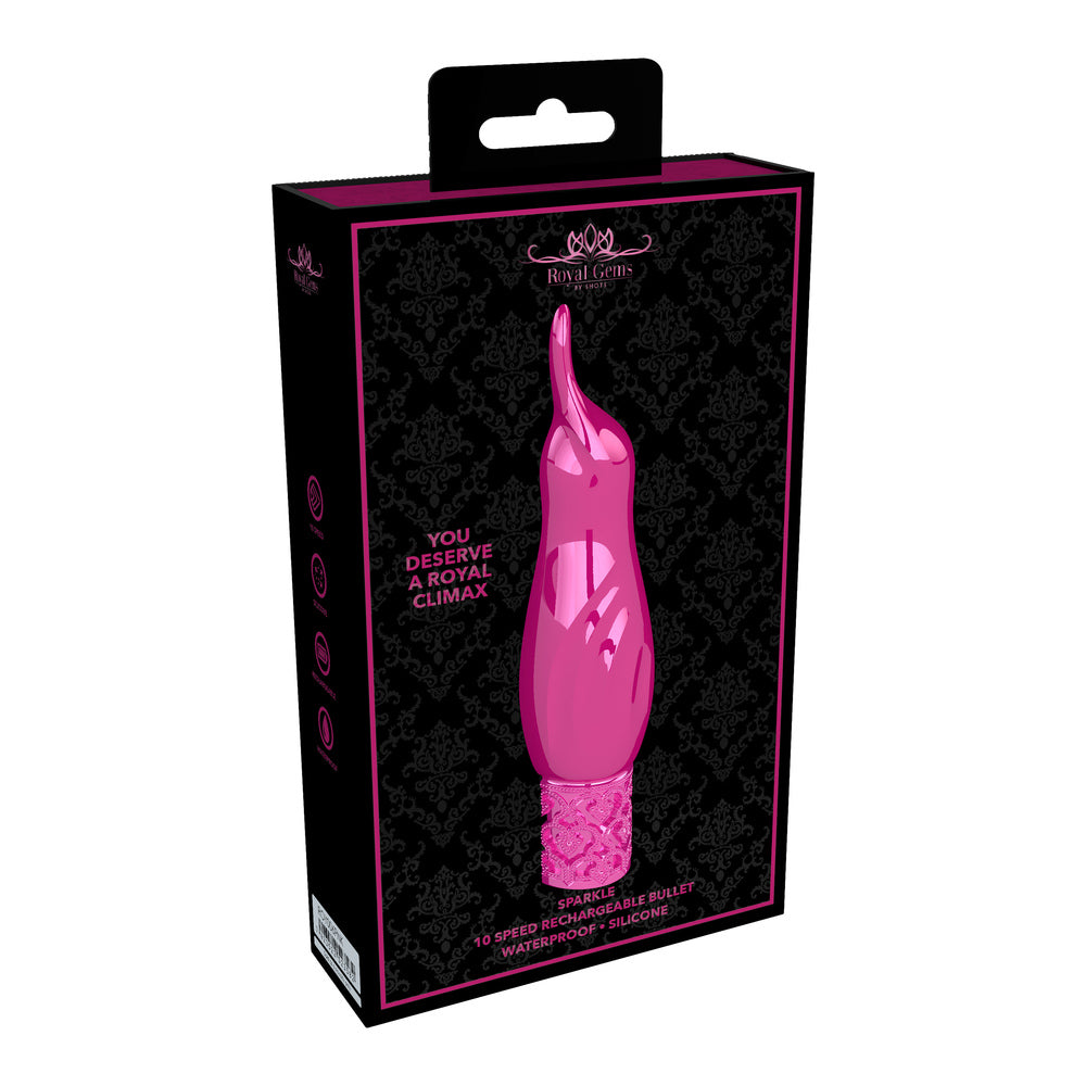 Royal Gems Sparkle Rechargeable Bullet Pink - UABDSM