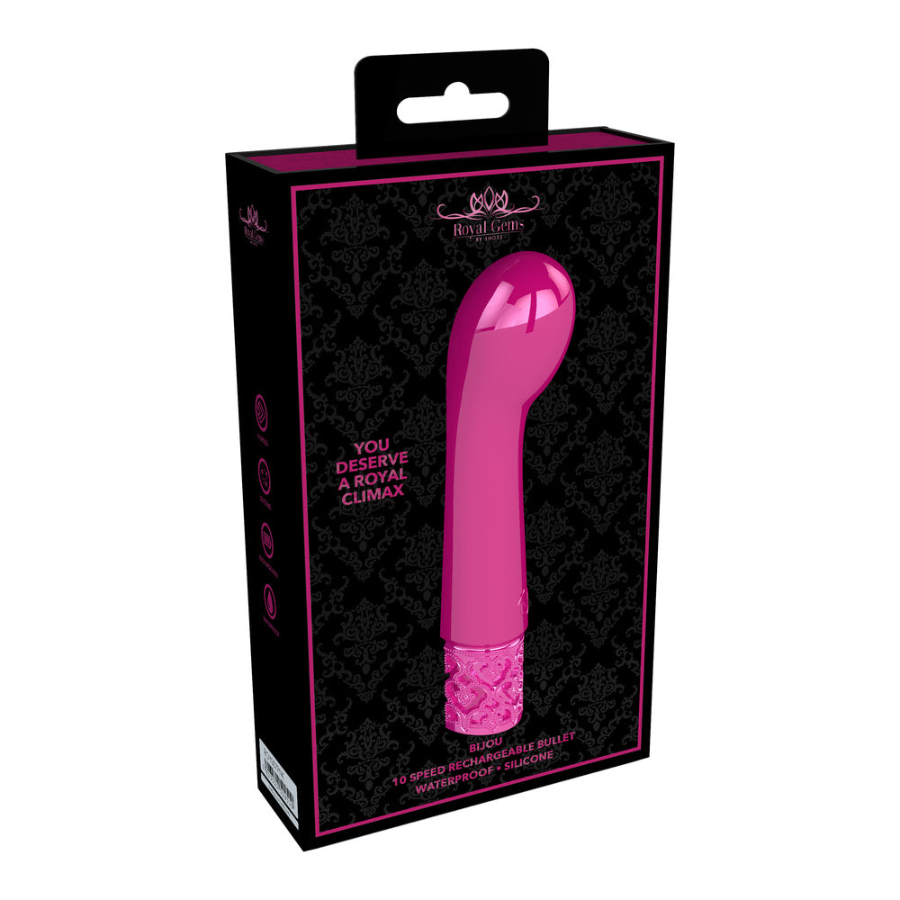 Royal Gems Bijou Rechargeable Silicone Bullet Pink - UABDSM