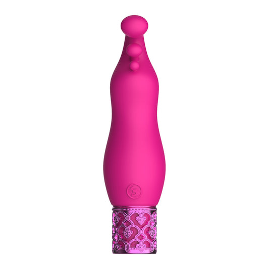 Royal Gems Exquisite Rechargeable Silicone Bullet Pink - UABDSM