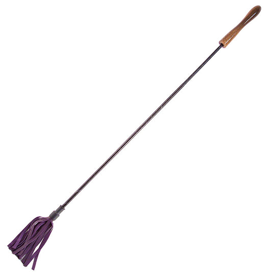 Rouge Garments Riding Crop With Wooden Handle Purple Rouge Garments Riding Crop With Wooden Handle Purple - UABDSM