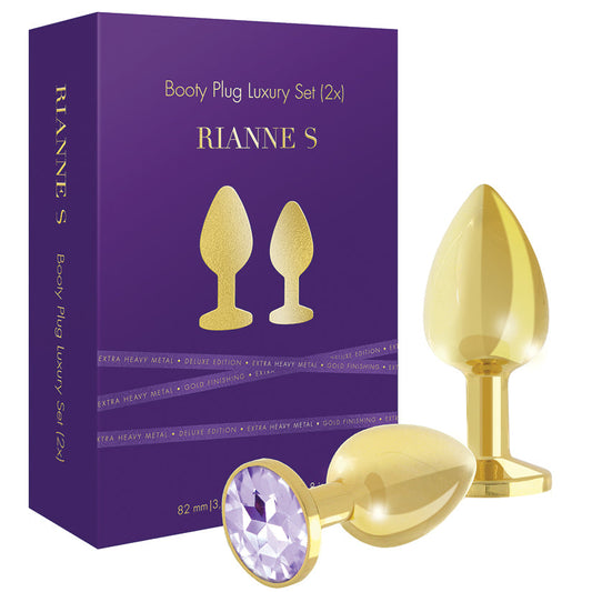RianneS Metal Booty Plug Set 2x-Gold RianneS Metal Booty Plug Set 2x-Gold - UABDSM