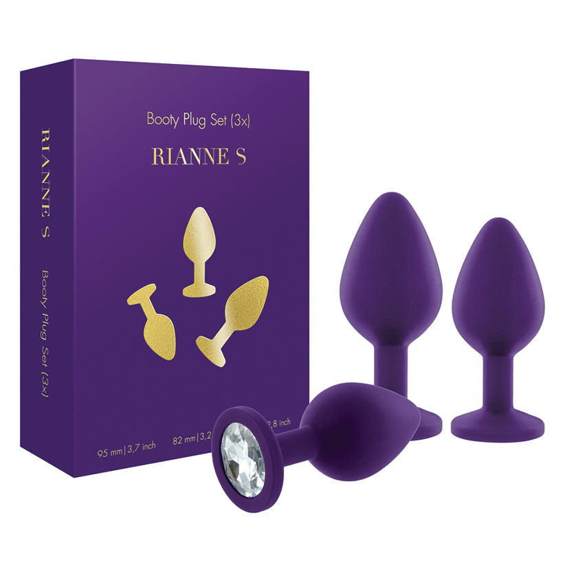 RianneS Booty Plug Set 3x-Purple - UABDSM