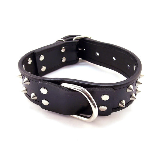 Rouge Garments Black Leather Studded Collar Rouge Garments Black Leather Studded Collar - UABDSM