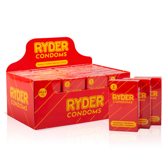 Ryder Condooms - 24 X 3 Pcs. Ryder Condooms - 24 X 3 Pcs. - UABDSM
