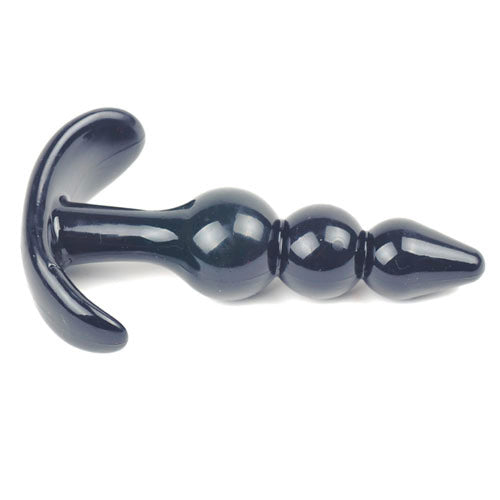 Small Black Beaded Anal Plug - UABDSM