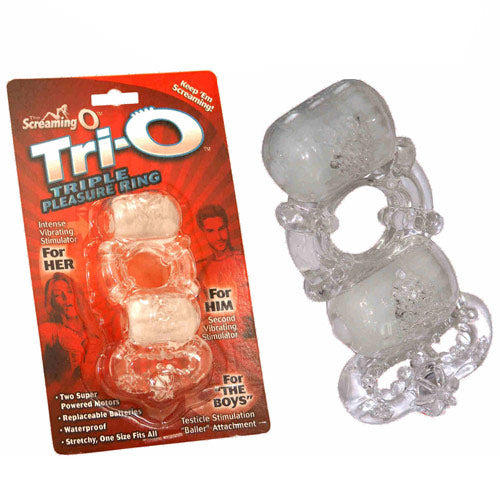 Screaming O Tri-O Vibrating Pleasure Cock Ring - UABDSM