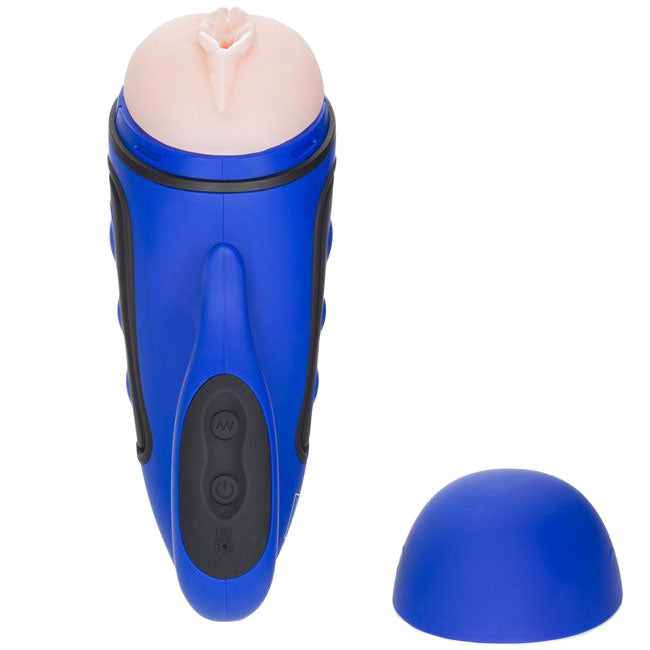 Apollo Alpha Stroker 2 Rechargeable Blue Masturbator - UABDSM