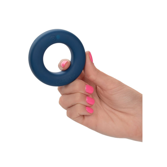 Link Up Optimum Vibrating Cock Ring Set Blue - UABDSM