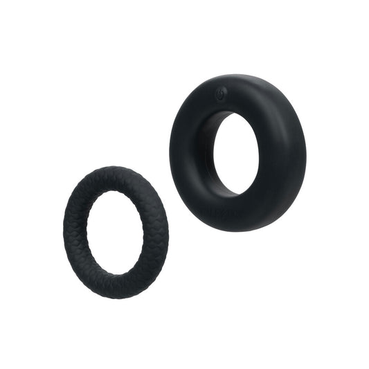 Link Up Optimum Vibrating Cock Ring Set Black Link Up Optimum Vibrating Cock Ring Set Black - UABDSM