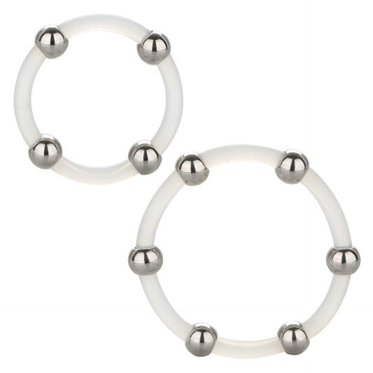 Steel Beaded Silicone Ring Set Steel Beaded Silicone Ring Set - UABDSM