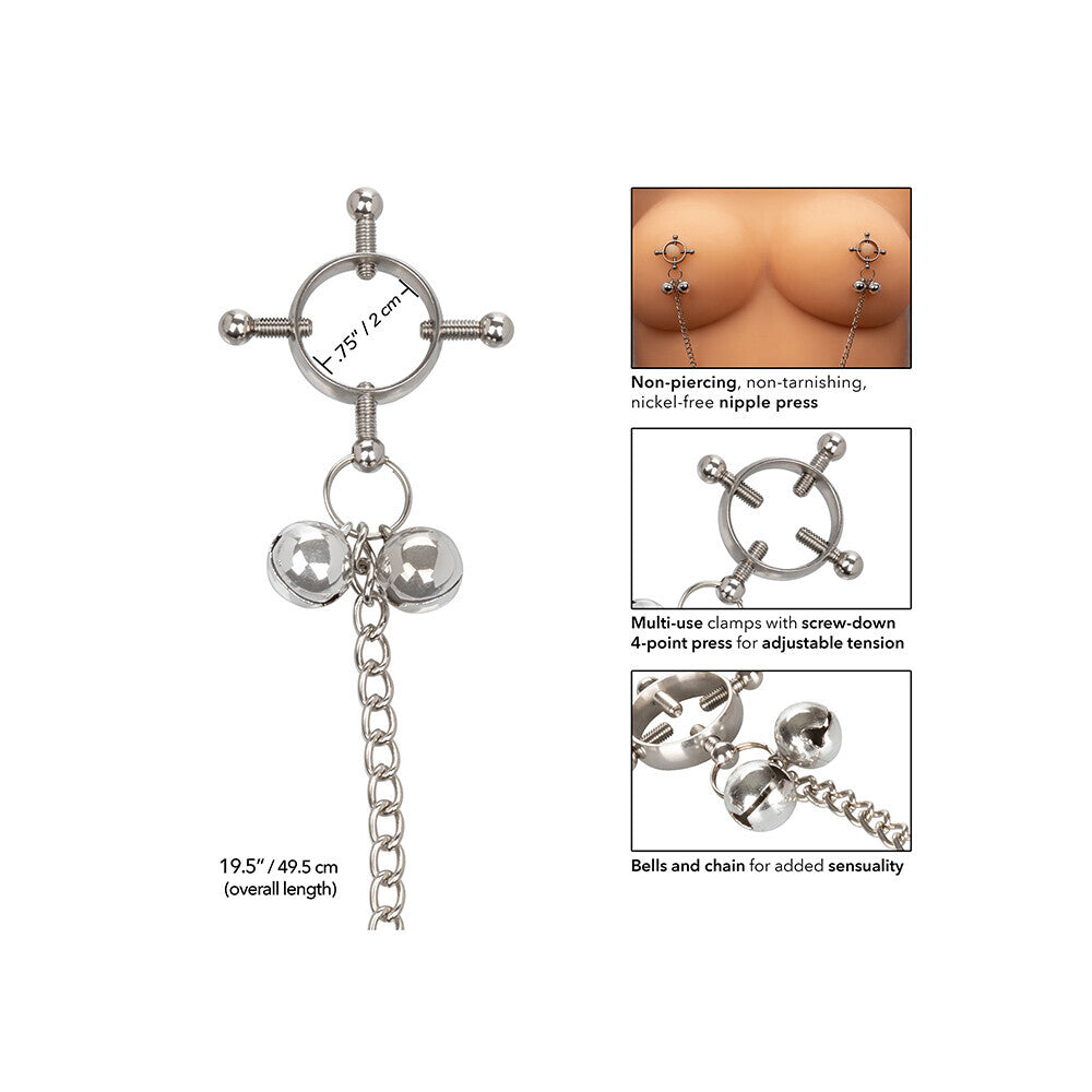 Nipple Grips 4 Point Nipple Press With Bells - UABDSM