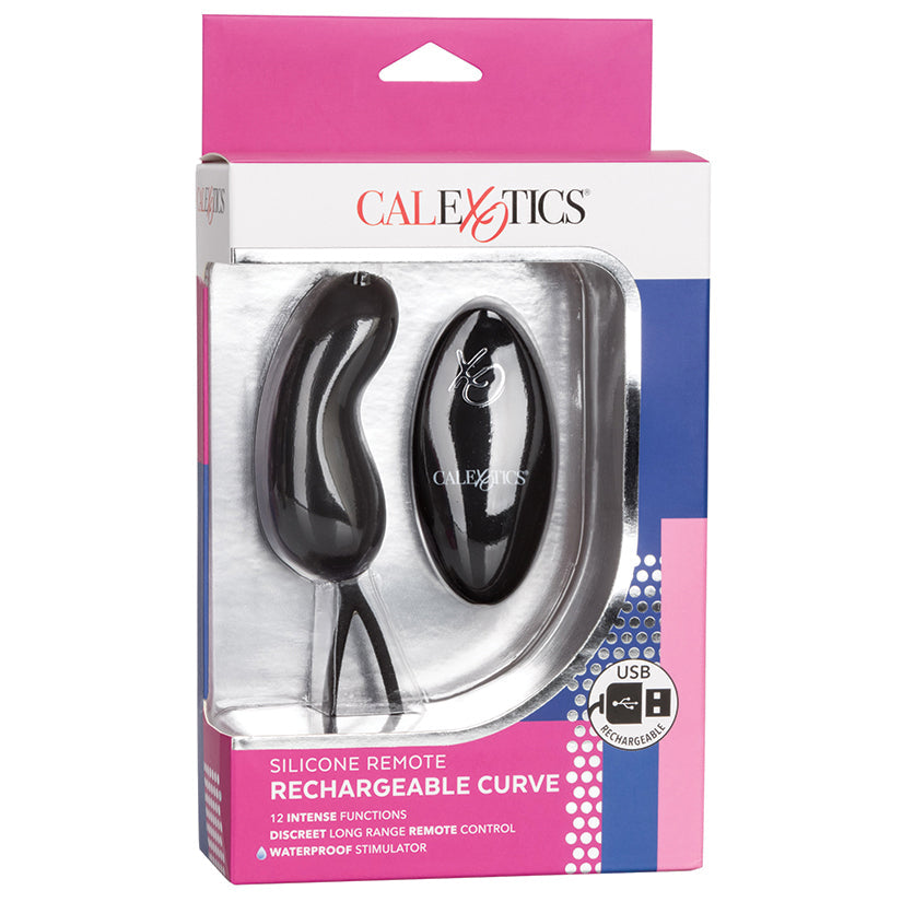 Silicone Remote Rechargeable Curve - Black - UABDSM