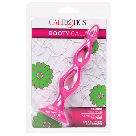 Booty Call Silicone Triple Probe - Pink Booty Call Silicone Triple Probe - Pink - UABDSM