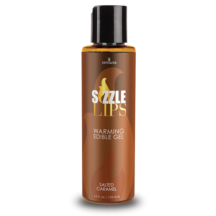 Sizzle Lips Warming Edible Gel - Salted Caramel - 4.2 Fl. Oz. / 125 ml - UABDSM