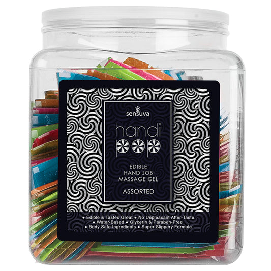 Handi-Pop Hand Job Massage Gel Foil-Assorted Tub of 100 Handi-Pop Hand Job Massage Gel Foil-Assorted Tub of 100 - UABDSM