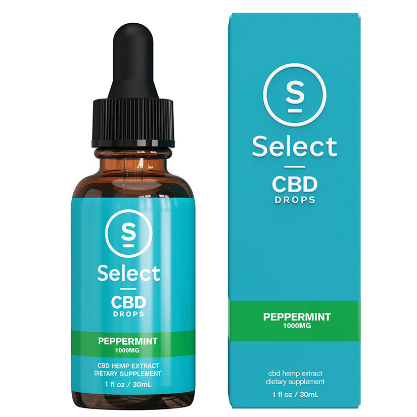 Select CBD 1000mg Drops- Peppermint 30ml - UABDSM
