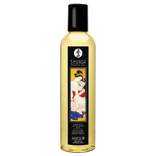 Shunga Amour Massage Oil-Sweet Lotus 8oz Shunga Amour Massage Oil-Sweet Lotus 8oz - UABDSM
