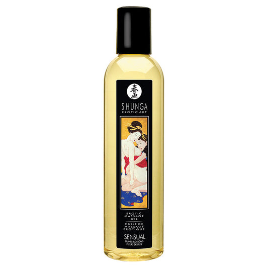 Shunga Erotic Massage Oil-Island Blossoms 8.5oz Shunga Erotic Massage Oil-Island Blossoms 8.5oz - UABDSM