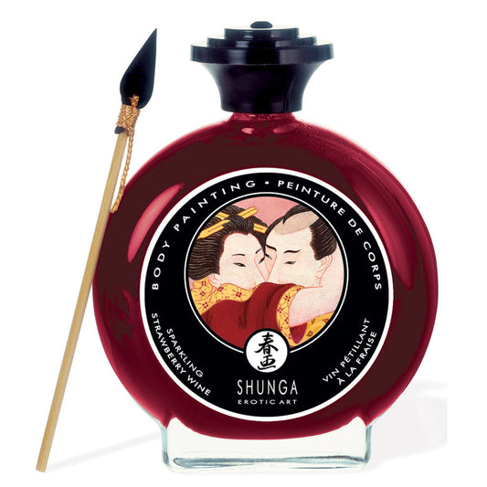 Edible Body Paint - Sparkling Strawberry Wine - - 3.5 Fl. Oz. / 100 ml Edible Body Paint - Sparkling Strawberry Wine - - 3.5 Fl. Oz. / 100 ml - UABDSM