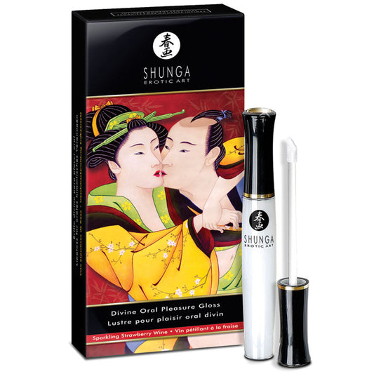 Divine Oral Pleasure Gloss - Sparkling Strawberry Wine - 0.33 Fl. Oz. / 10 ml Divine Oral Pleasure Gloss - Sparkling Strawberry Wine - 0.33 Fl. Oz. / 10 ml - UABDSM