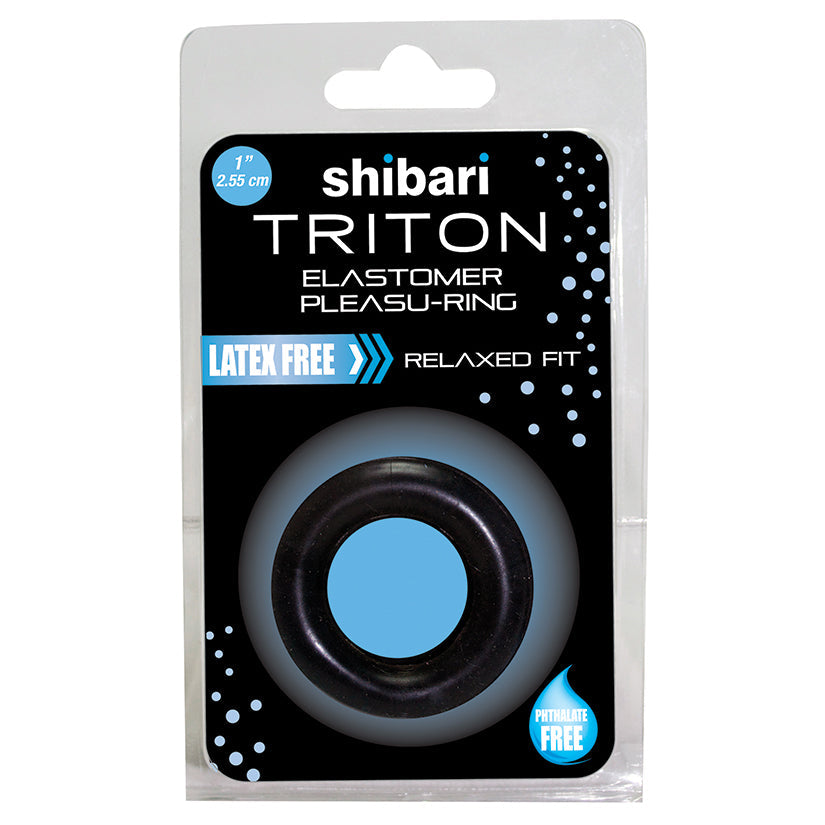 Shibari Triton Elastomer Pleasure Ring-Black - UABDSM