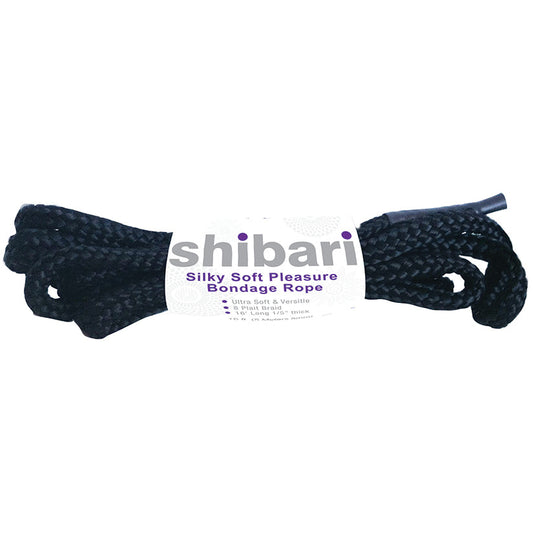 Shibari Silky Soft Bondage Rope-Black 5m Shibari Silky Soft Bondage Rope-Black 5m - UABDSM