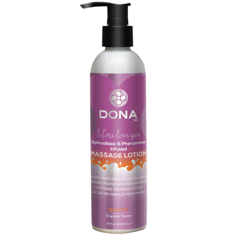 DONA Massage Lotion-Sassy Tropical Tease 8oz - UABDSM