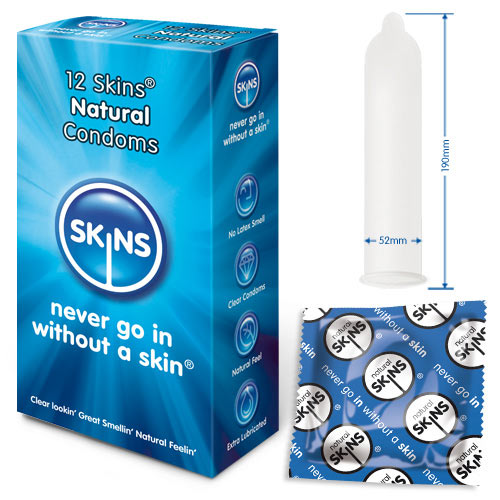 Skins Condoms Natural 12 Pack Skins Condoms Natural 12 Pack - UABDSM