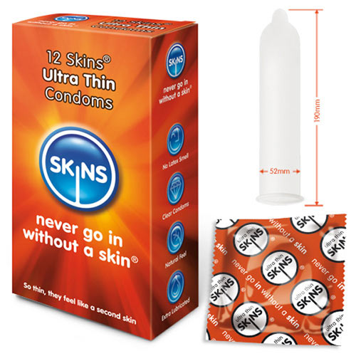 Skins Condoms Ultra Thin 12 Pack Skins Condoms Ultra Thin 12 Pack - UABDSM