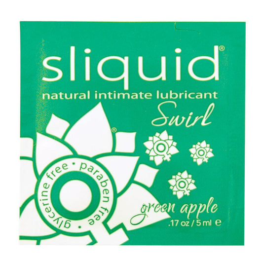 Sliquid Swirl Foil Packet-Green Apple .17oz Sliquid Swirl Foil Packet-Green Apple .17oz - UABDSM