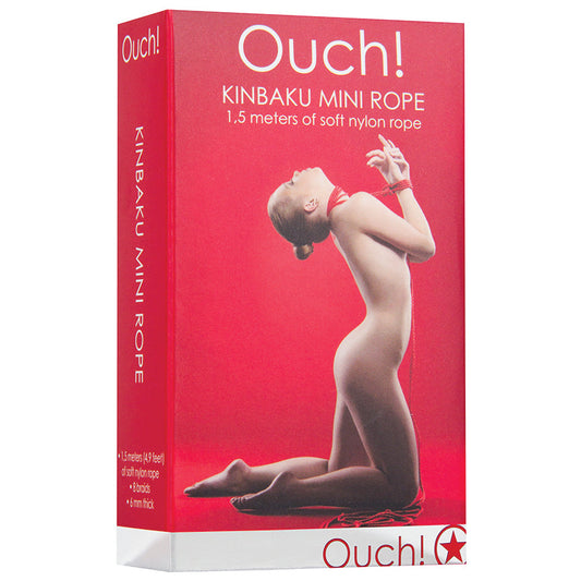 Ouch! Kinbaku Mini Rope-Red Ouch! Kinbaku Mini Rope-Red - UABDSM