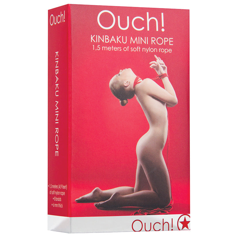 Ouch! Kinbaku Mini Rope-Red - UABDSM