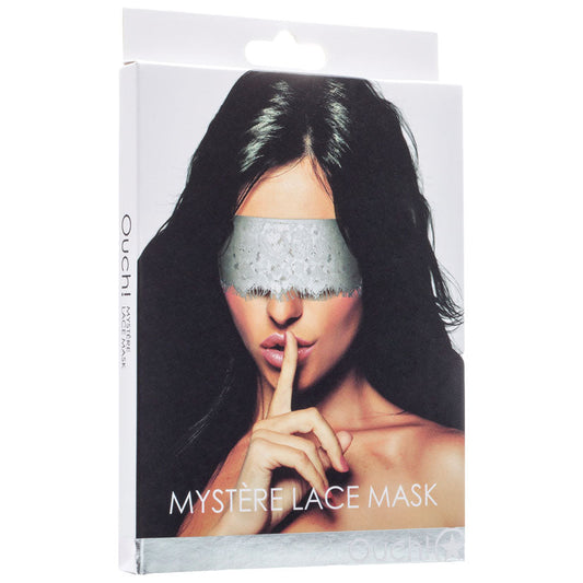 Ouch! Mystère Lace Mask-White Ouch! Mystère Lace Mask-White - UABDSM