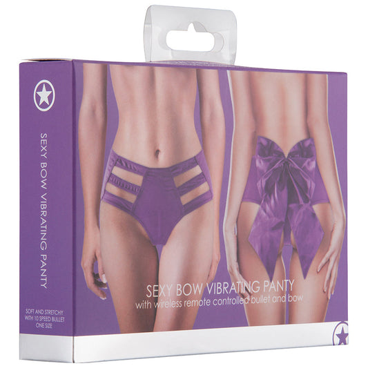 Ouch! Sexy Bow Vibrating Panty-Purple Ouch! Sexy Bow Vibrating Panty-Purple - UABDSM