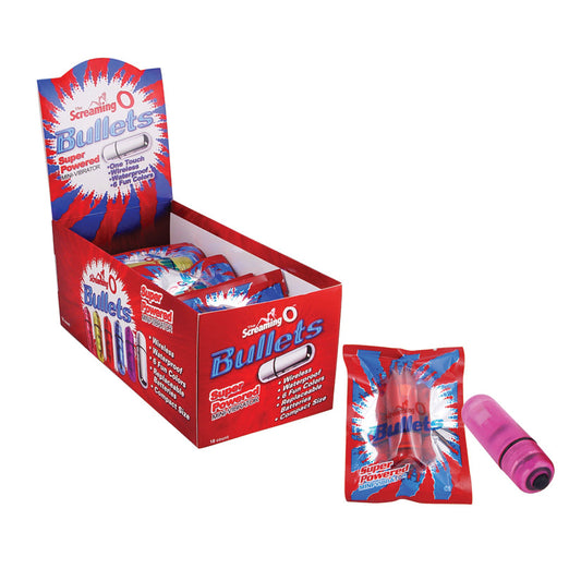 Screaming O Bullets - 20 Piece Pop Box Display - Assorted Colors Screaming O Bullets - 20 Piece Pop Box Display - Assorted Colors - UABDSM