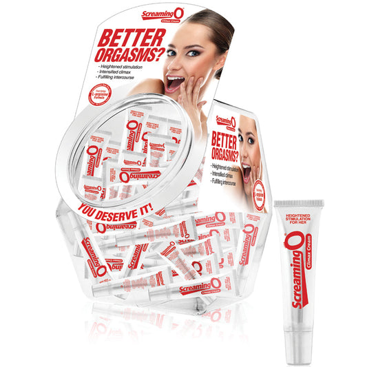 Screaming O Climax Cream - 48 Count Fishbowl - 15 ml Tubes Screaming O Climax Cream - 48 Count Fishbowl - 15 ml Tubes - UABDSM