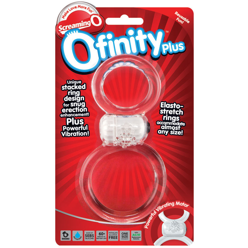 Ofinity Plus - Dual Vibrating Ring - Clear - UABDSM