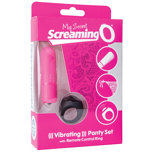 My Secret Screaming O Vibrating Panty Set - Pink - Each My Secret Screaming O Vibrating Panty Set - Pink - Each - UABDSM