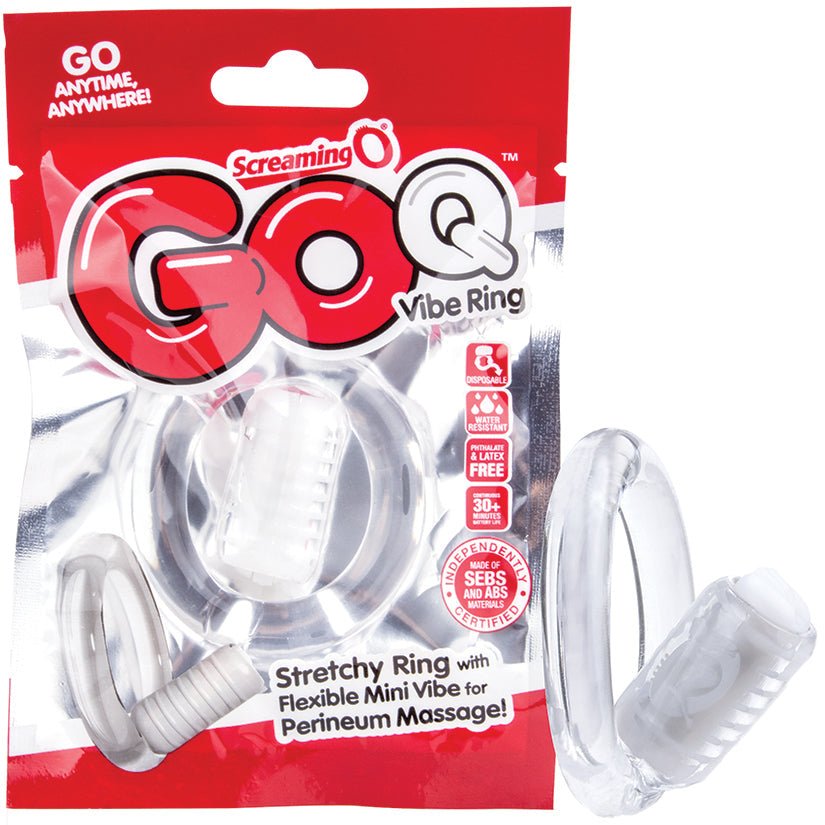 Screaming O GO Q Vibe Ring-Clear - UABDSM