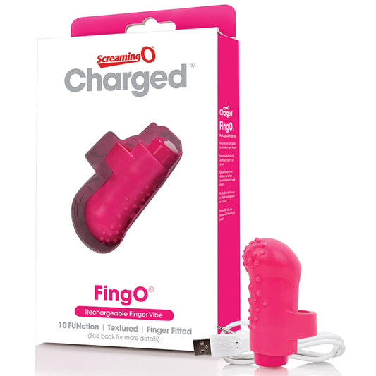 Charged Fingo Rechargeable Finger Vibe - Pink Charged Fingo Rechargeable Finger Vibe - Pink - UABDSM