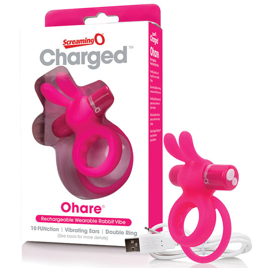 Charged Ohare Rechargeable Rabbit Vibe - Pink Charged Ohare Rechargeable Rabbit Vibe - Pink - UABDSM